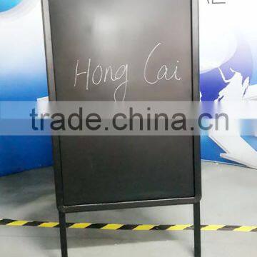 Manufacture black Frame Poster Stand Double Sided Aluminium Frame Outdoor Sign Stand