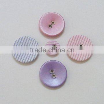Fabric covered button