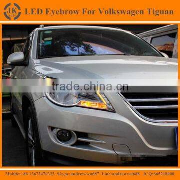 High Quality New Arrival LED DRL Strip for Volkswagen Tiguan LED Eyebrow for Volkswagen Tiguan Daytime Running light 2010-2012