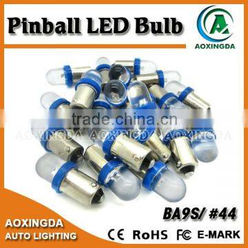 6.3V pinball ba9s 44 LED bulb 1SMD with clear lens