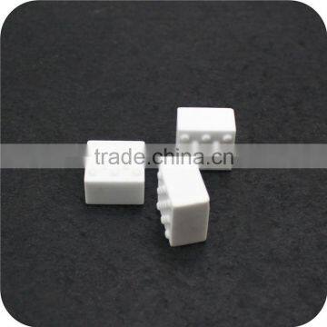 High Heat Resistance Al2O3 95% Alumina Square Ceramic Lagging With Round Dimple photo-2