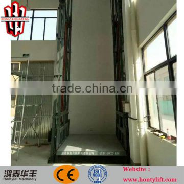 guide rail lifting platform goods lift freight elevators for sale