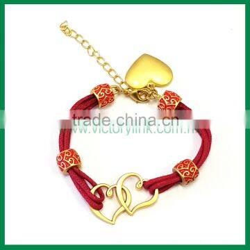 Promotional Gift Fashionable Cotton Cord Custom Luxury Bracelet