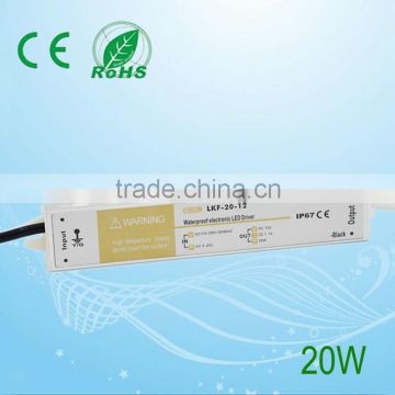 20W 12V mini size switch mode waterproof led power supply