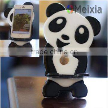 MX000092-2 fused Stained Glass Panda mini Tablestand for Iphone