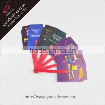 Low price Summer Gift custom PP Fan / paper folding hand fan