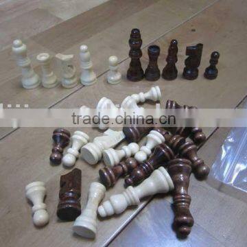 wooden chess pieces