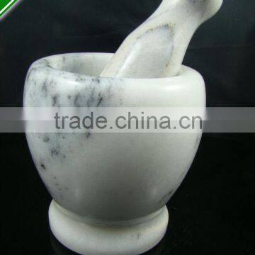 Wholesale Medicine White Marble Mortar & Pestle Set