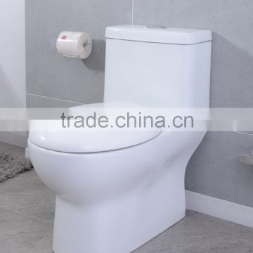 One piece ceramic toilet siphonic closestool