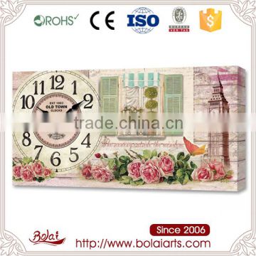 Unique design green window pattern quartz decorative bathroom clock