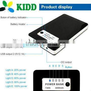 External Battery Backup Universal Portable Power Bank 30000mAh 16V 19V 12V 3A 2A for laptop power bank 30000mah                        
                                                Quality Choice