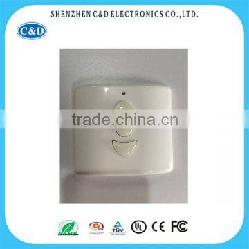 433/315mhz 3 buttons white roller curtain motor remote control,motorized curtain RF/ Wireless remote control