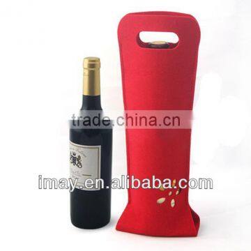 Recycle felt wine bag