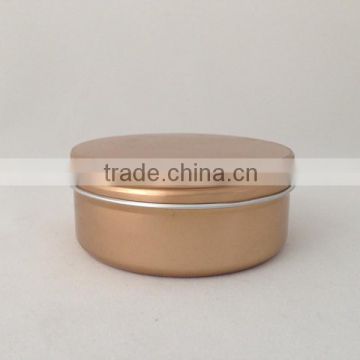 150g brown aluminum cosmetic tin canister