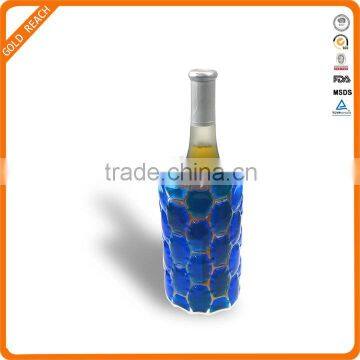 Eco-friendly Frost PVC Material Wine Cooler Plastic Bag for Cold Use