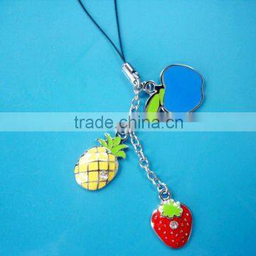 pineapple mobile phone strap