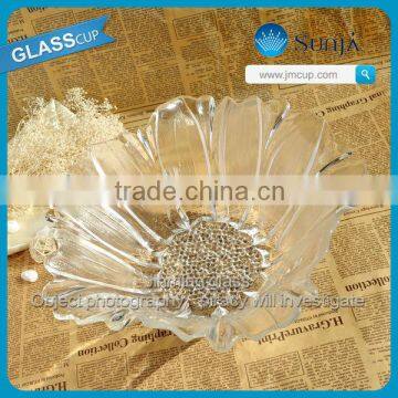 clear glass glassware wholesale 2" thick plate glass fruit glass plate glass plate fruit glassware antique glass fruit bowls