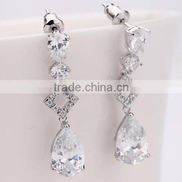 AAA+ Cubic Zircon Elegant Water Drop Earrings for Wedding Party Women's Fashion Jewelry Earrings photo-3