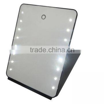 Ipad Shape Fashion Vanity Cosmetic Foldable Led Table Mirror photo-5