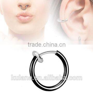 Dongguan Direct Supply Nickel Free Rainbow Fake Plastic Nose Rings