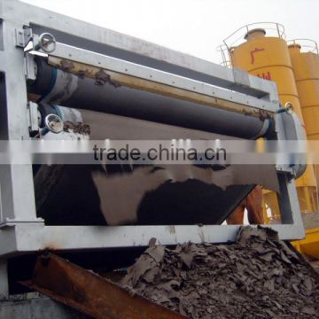 Mineral sludge dewatering filter press