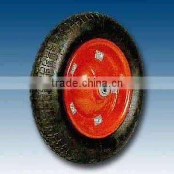 Manufacturer 260*85 Air Rubber Pneumatic Wheel 300-4 photo-4