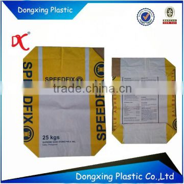 25kg flat bottom valve paper bag for tile glue powder packing