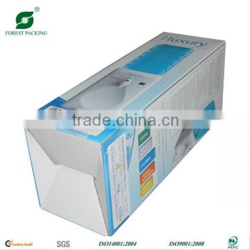 COLOR CARDBOARD BOX WITH AUTOMATIC THREAD GLUING THE BOTTOM