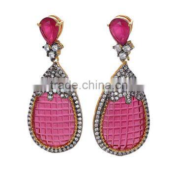 Latest Design Fancy Colorful CZ Stud Earrings ER-648-1280