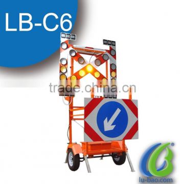 Lubao factory Solar LED Traffic Sign Trailer