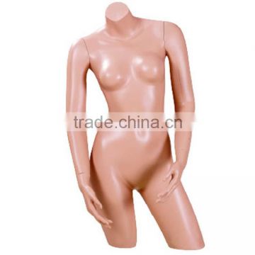 Durable sexy headless Half-body plastic female plastic feagure torsos