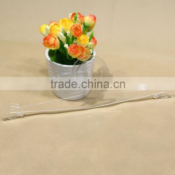 Transparent plastic underwear hanger for bar/bikini display