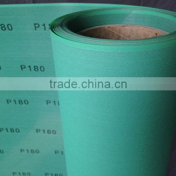 Green waterproof pet flim roll alumina for precision glass polishing and paint finishing