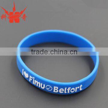 Fashionable Charm Bracelet/blue uv Silicone Bracelets With Business Logo photo-2