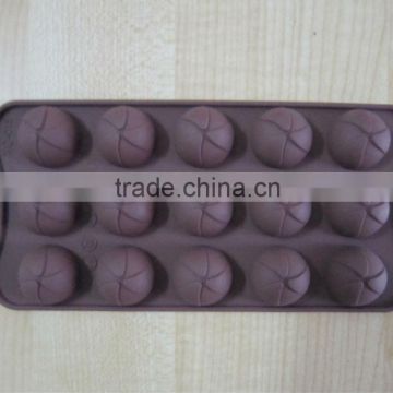 FDA/LFGB/SGS approved eco-friendly silicone material ball shape chocolate mold