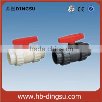 Plastic PVC Double Union Compact Ball Valve