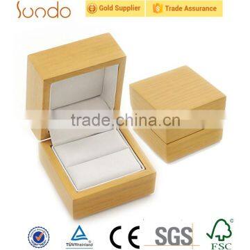 High-end hot sale custom wooden ring box