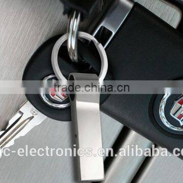 Stainless steel material promotional gift customized laser engraving logo chrome color keychain ring usb flash memory stick                        
                                                                                Supplier's Choice