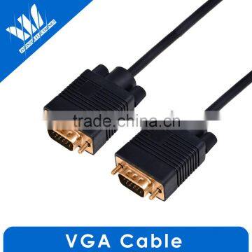 Gold Plated HD 15 M/M 3+4 VGA Monitor Cable with Ferrites 6 Feet, 100% Bare Copper