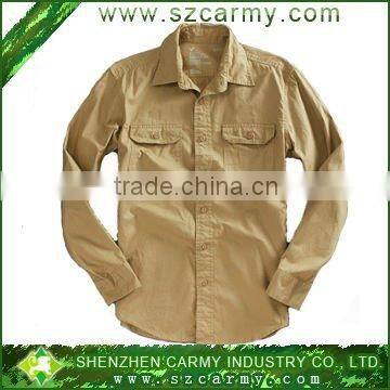 BDU long sleeves 95% cotton fashion men dress shirt military shirts