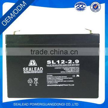 NEW!Best Quality Emergency Light 12v 2.9AH lead Acid battery