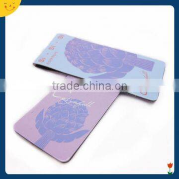 2016 latest personalized colorful printed folding magnetic bookmark for gift