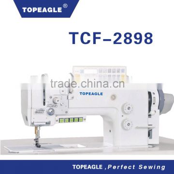 TOPEAGLE TCF-2898 2-Needle Working Foot Compound Feed Lockstitch sewing machine With Automatic Thread Trimmer