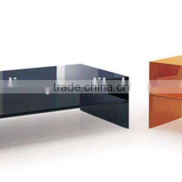 Italian modern wooden coffee table (T-83A & B)