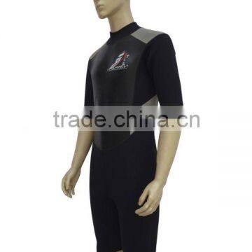 Shorty neoprene wetsuit for diving and surfing