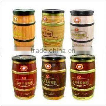 2014 new style metal column coffee tin box