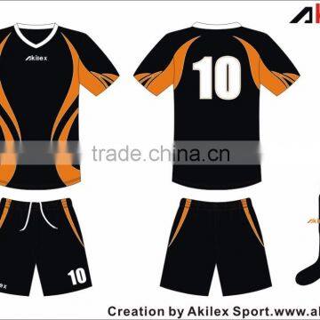 customized sublimation quick-dry soccer jersey ,football uniform