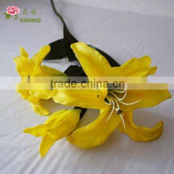 Artificial Foam Flower Lily Tree Made From Artificial Flower Mold Three Heads photo-2
