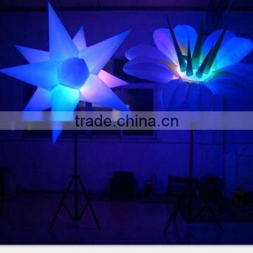 inflatable star with led,inflatable led decoration,giant inflatable flower decoration