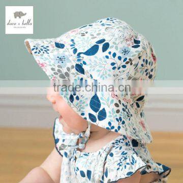 DB573 dave bella 2014 summer baby bucket hat hat wholesale china floral bucket hat